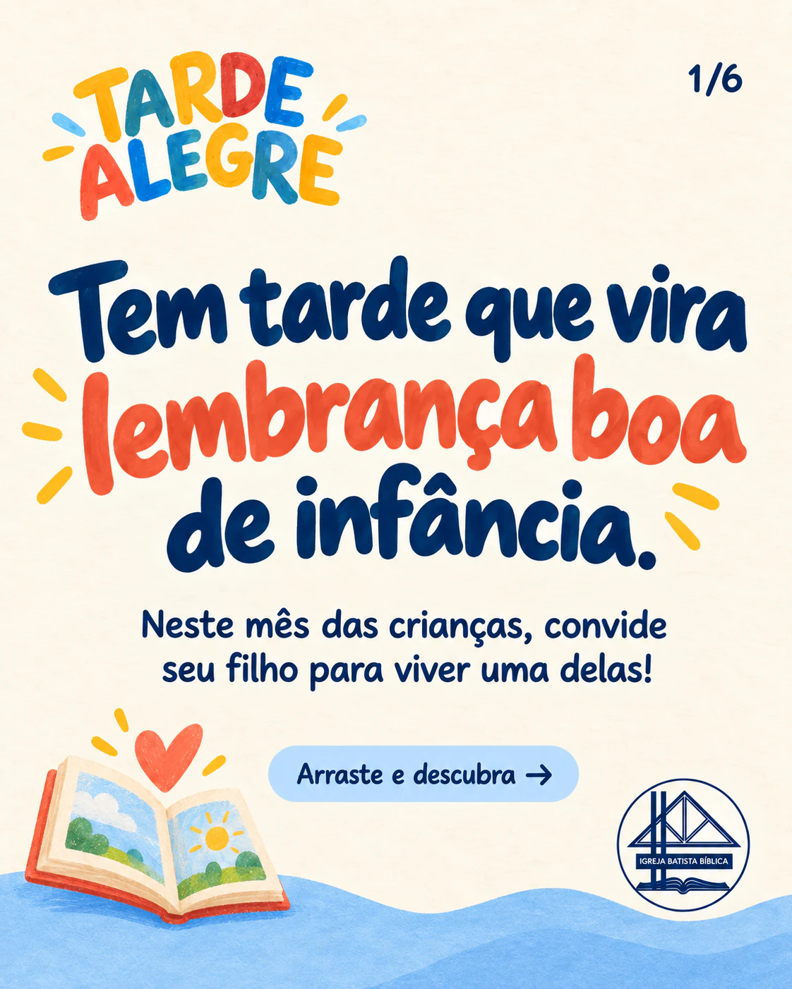 Convite da Tarde Alegre: uma tarde que vira lembrança boa de infância.